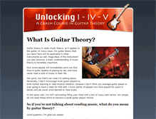 Tablet Screenshot of easyguitartheory.com